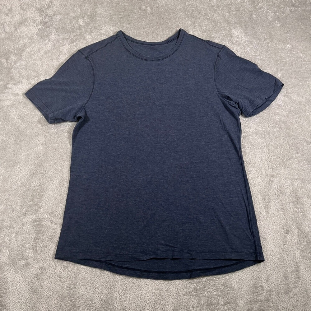 Lululemon Classic T-Shirt Mens‎ Small Blue Short Sleeve Casual Soft Lounge